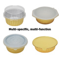 Gold Round takeaway food Aluminium Foil Container